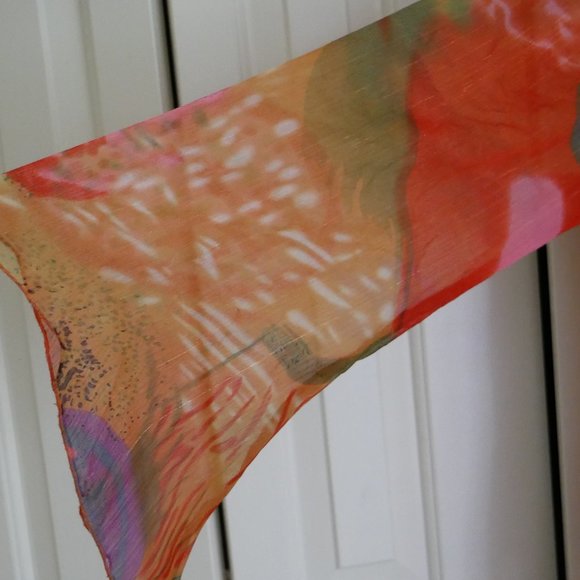 Beaded neck Blouse, colourfull. - Picture 2 of 2